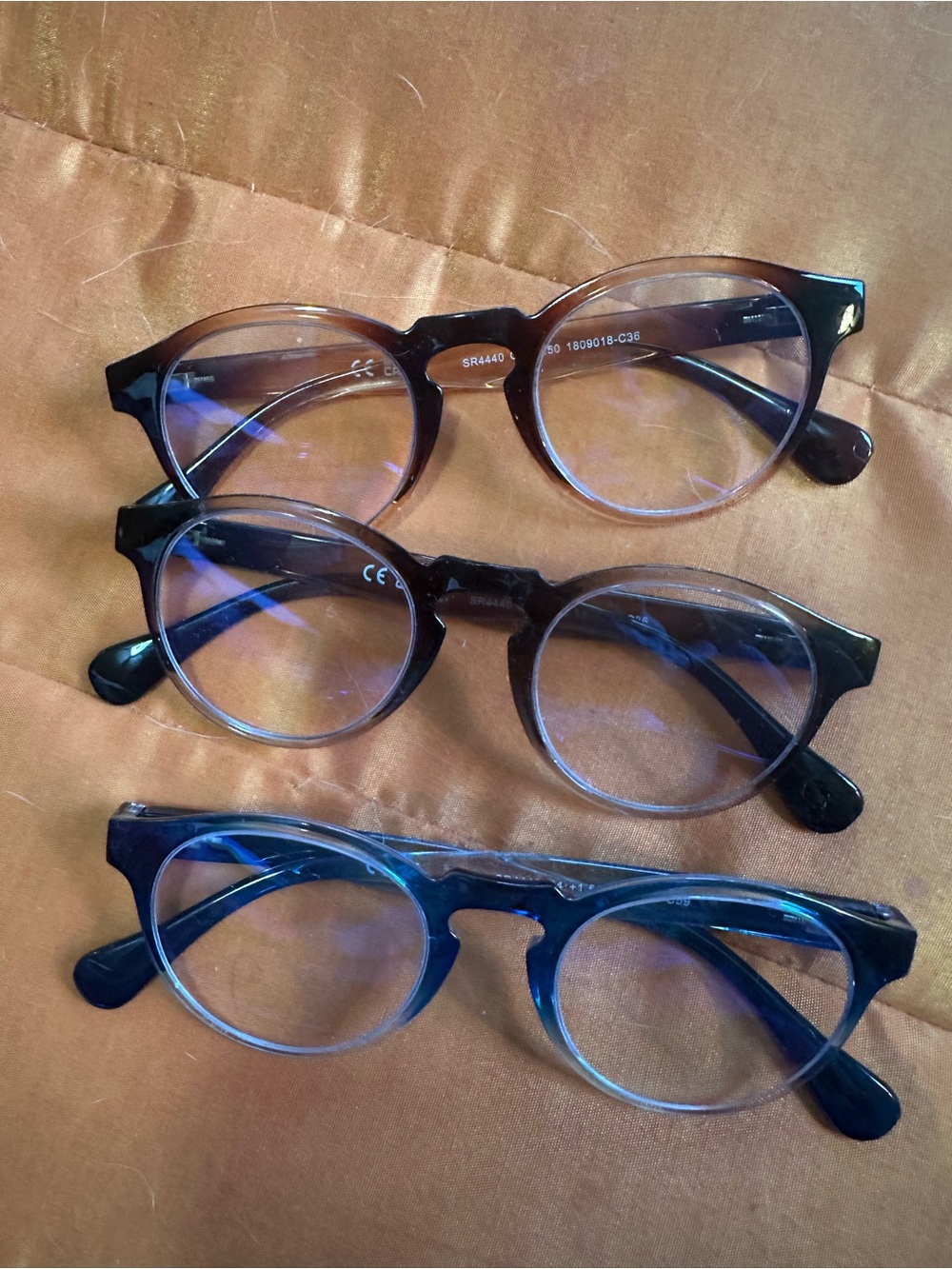 3 PAIR of bifocal READERS 2.0 power nice shape excellent